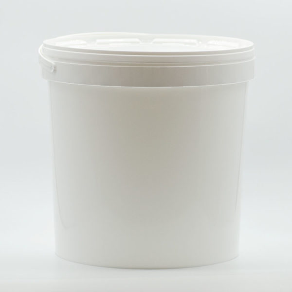 Seau plastique blanc 11L